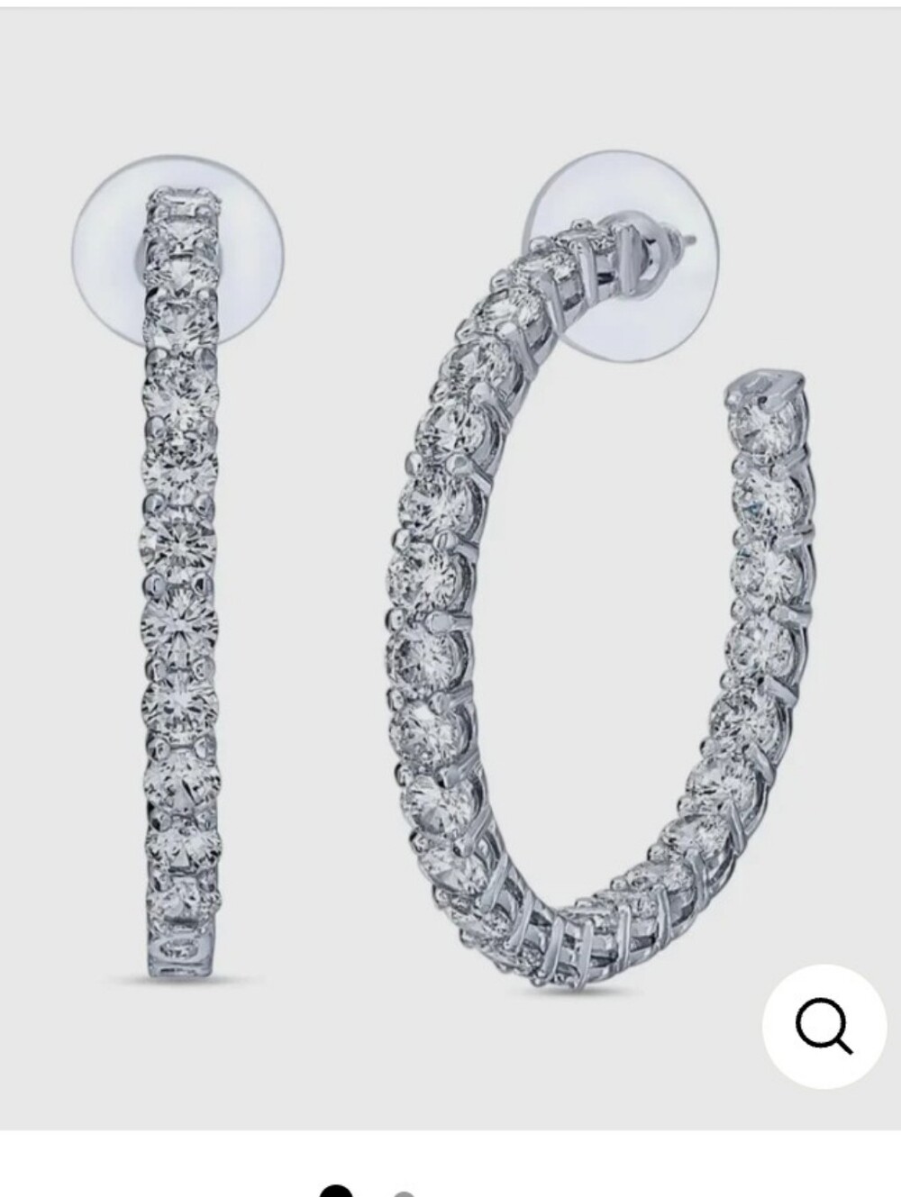 Karli Buxton Pave Hoops Chunky Gorgeous